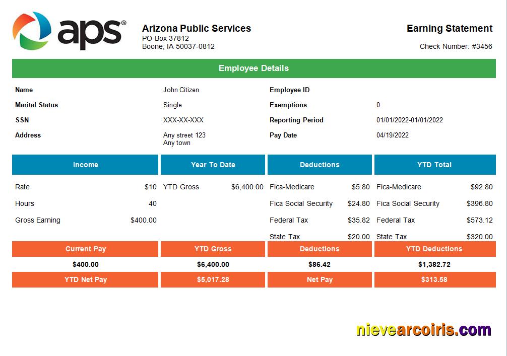 USA APS public services company